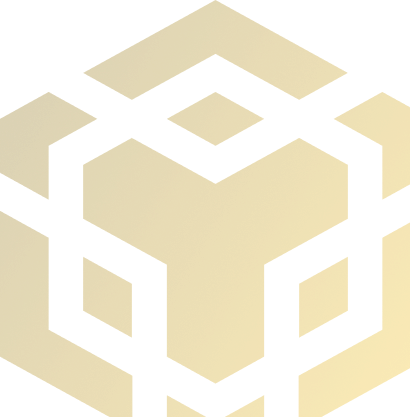 A stylized logo representing blockchain technology